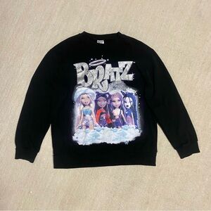 Bratz Y2K World Tour Pullover Sweatshirt Size Medium Black 2023